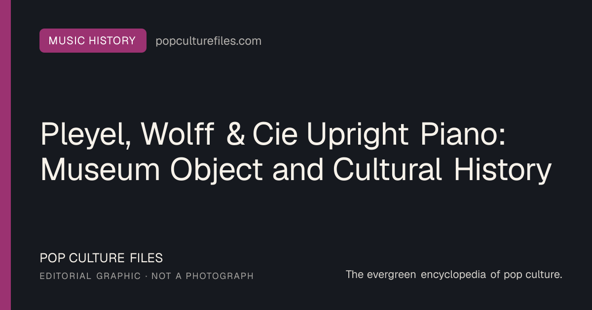 Editorial graphic for: Pleyel, Wolff & Cie Upright Piano: Museum Object and Cultural History