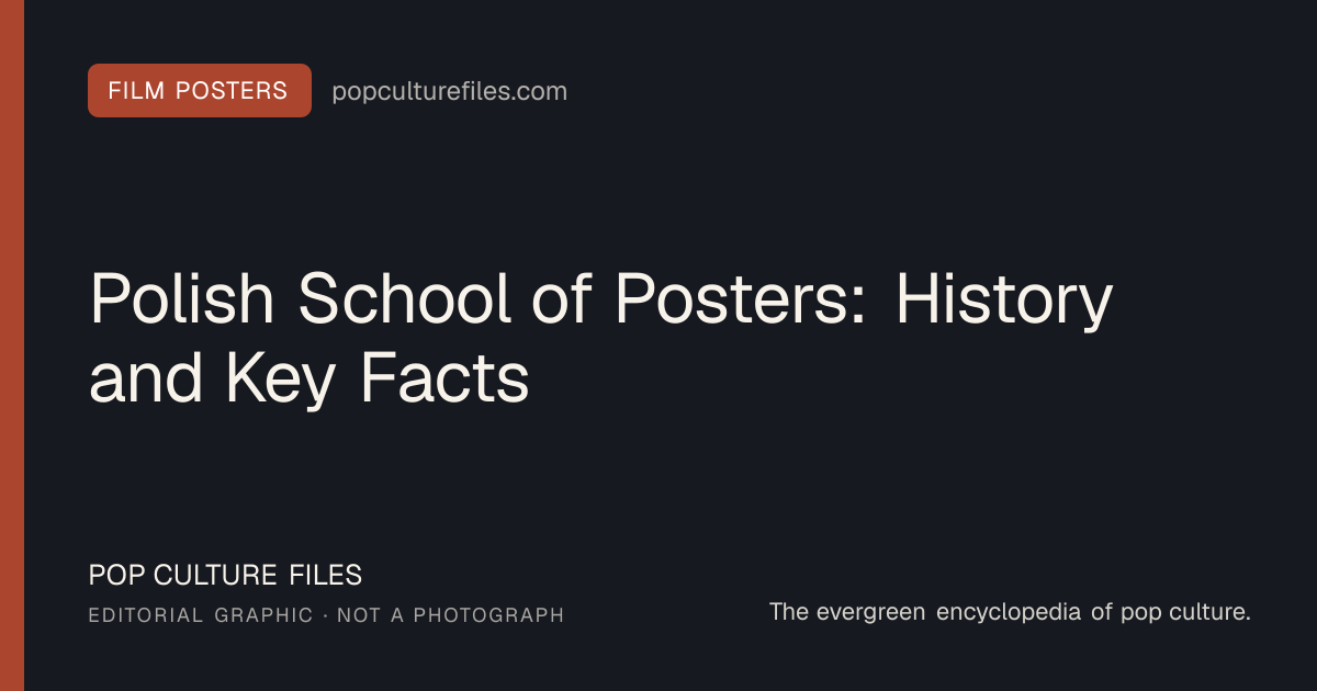 Editorial graphic for: Polish School of Posters: History and Key Facts