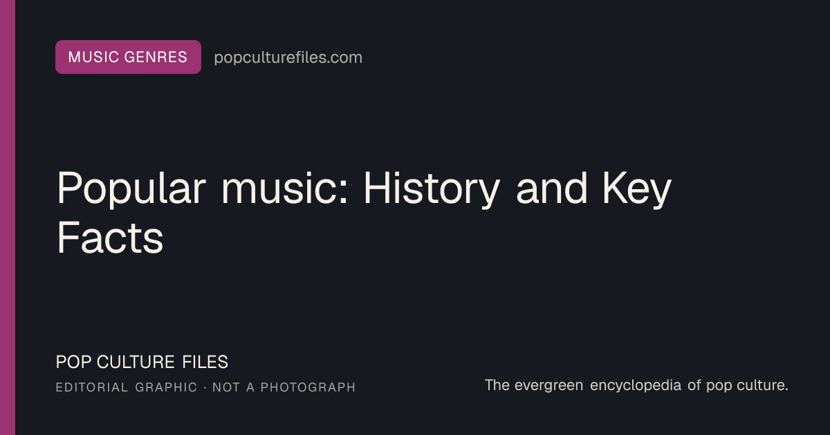 Editorial graphic for: Popular music: History and Key Facts