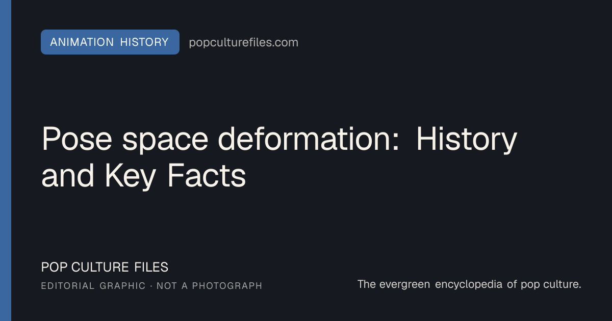 Editorial graphic for: Pose space deformation: History and Key Facts