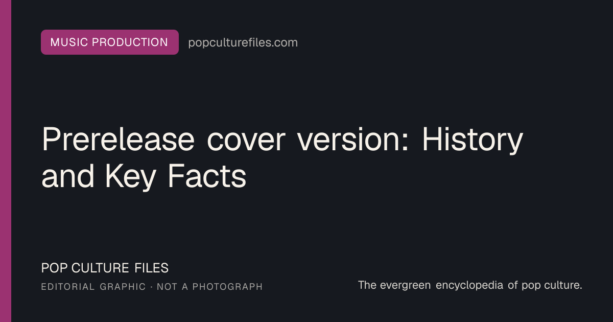 Editorial graphic for: Prerelease cover version: History and Key Facts