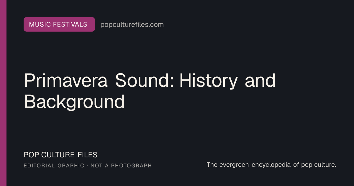 Editorial graphic for: Primavera Sound: History and Background