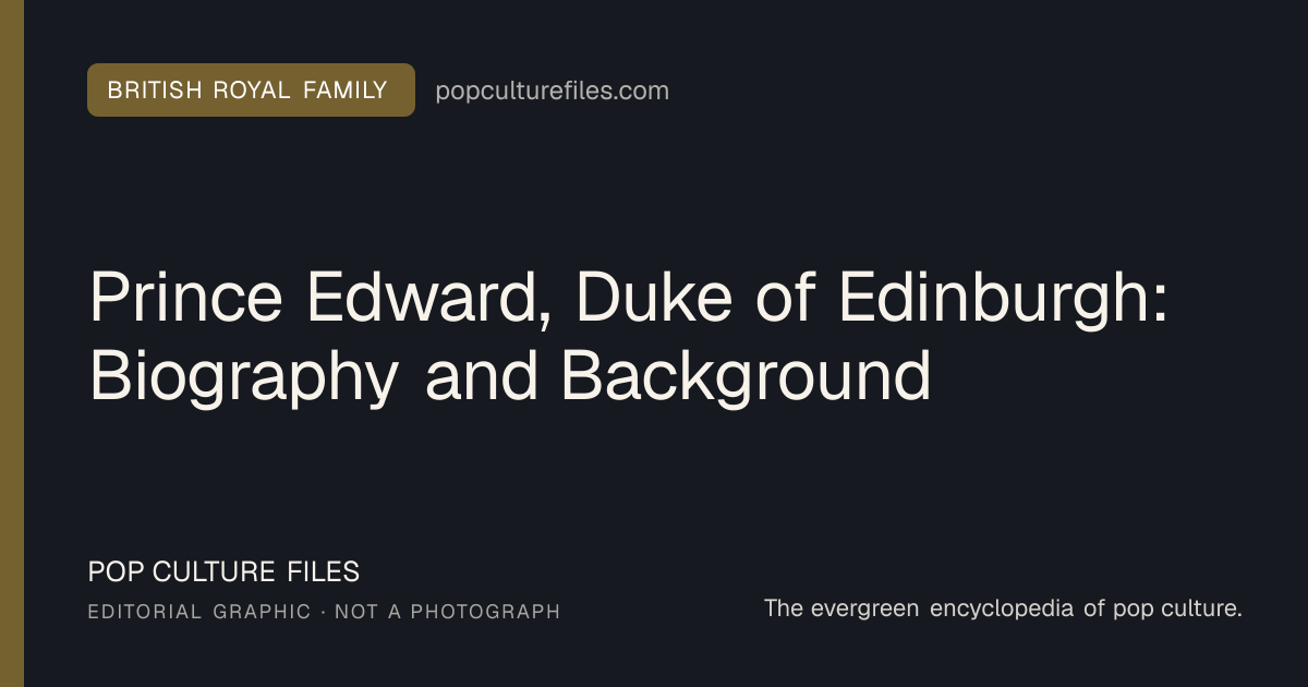 Editorial graphic for: Prince Edward, Duke of Edinburgh: Biography and Background