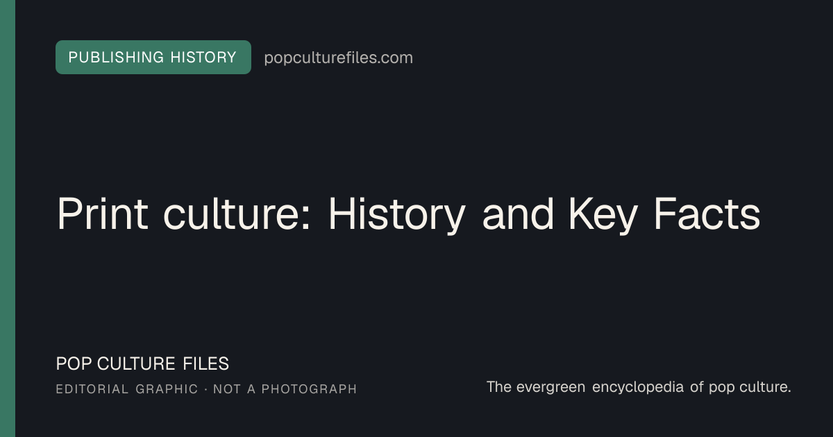 Editorial graphic for: Print culture: History and Key Facts