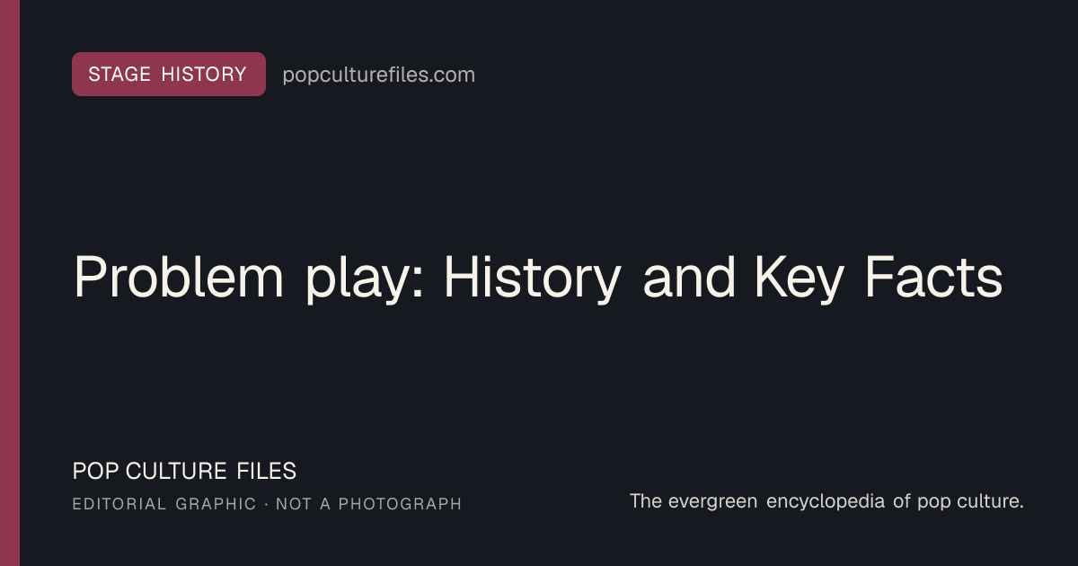 Editorial graphic for: Problem play: History and Key Facts