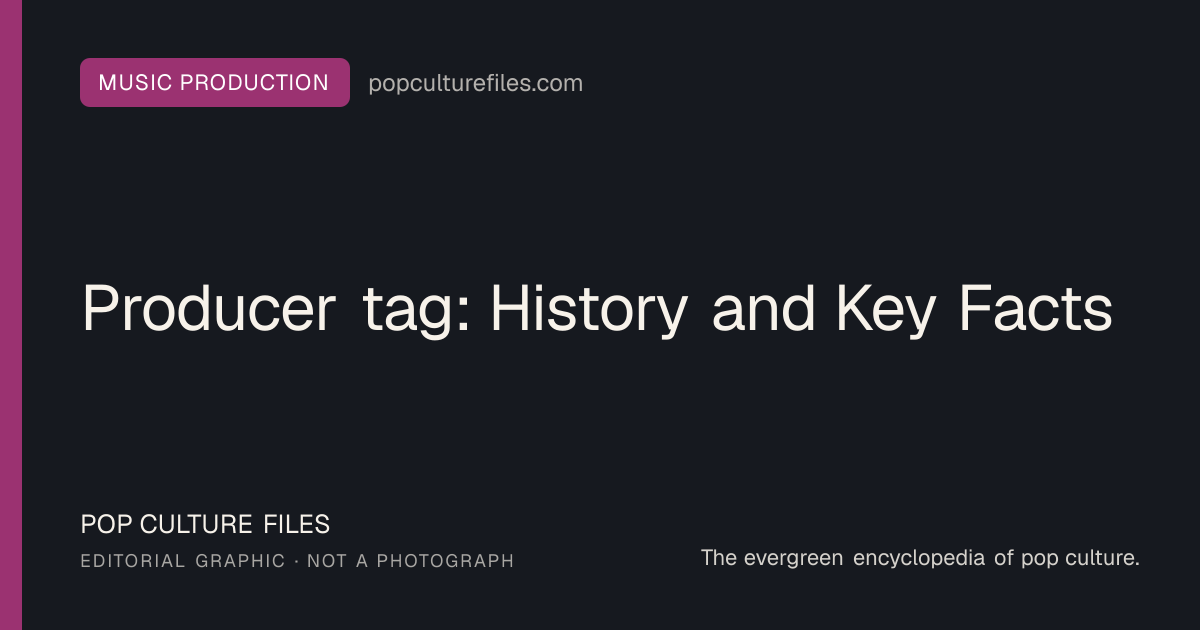 Editorial graphic for: Producer tag: History and Key Facts