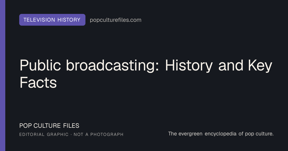 Editorial graphic for: Public broadcasting: History and Key Facts