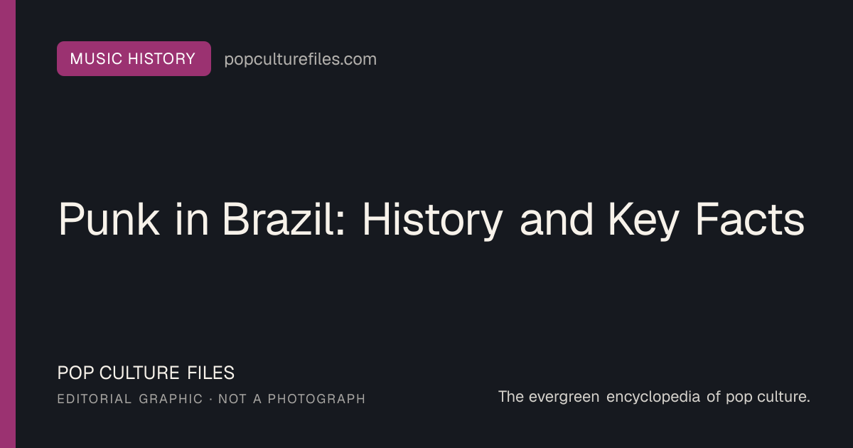 Editorial graphic for: Punk in Brazil: History and Key Facts