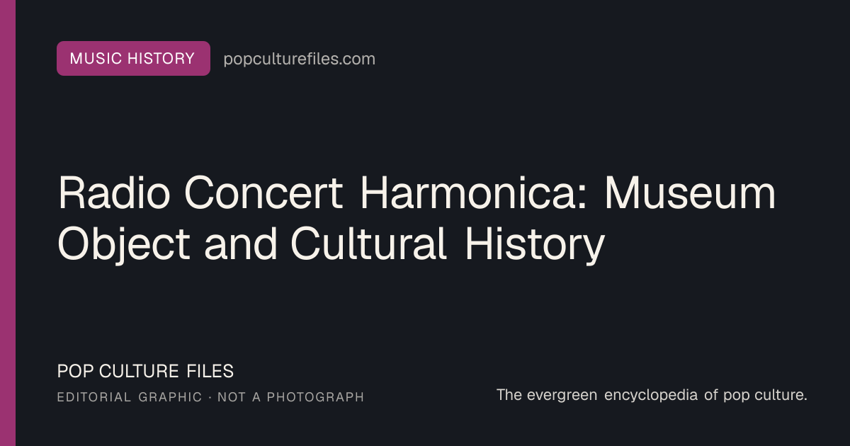 Editorial graphic for: Radio Concert Harmonica: Museum Object and Cultural History