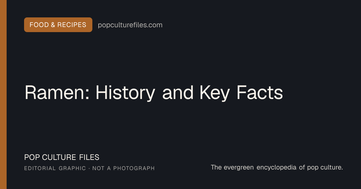 Editorial graphic for: Ramen: History and Key Facts
