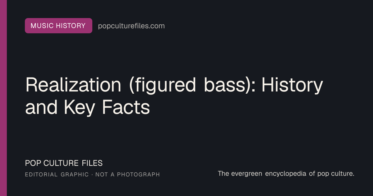 Editorial graphic for: Realization (figured bass): History and Key Facts