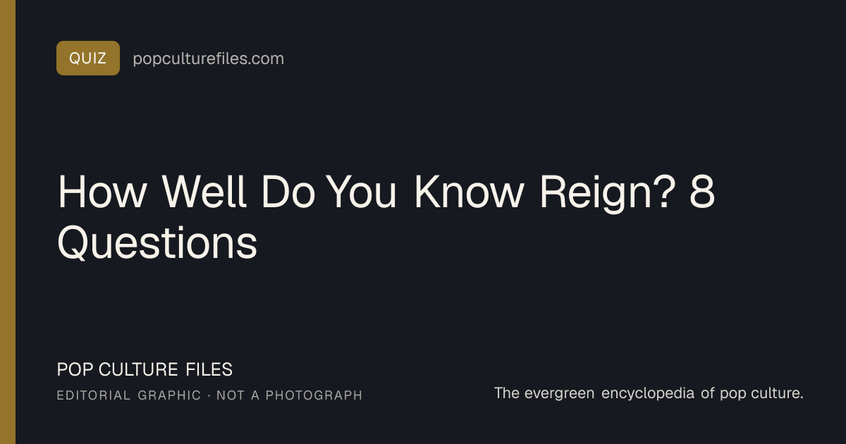 Editorial graphic for: How Well Do You Know Reign? 8 Questions