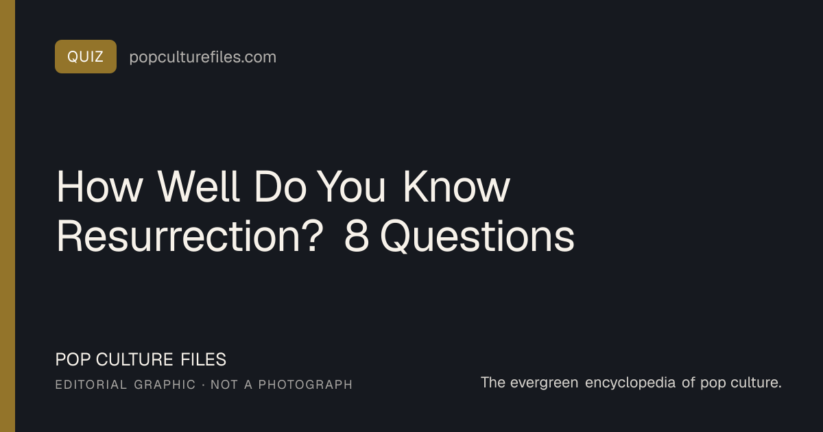 Editorial graphic for: How Well Do You Know Resurrection? 8 Questions