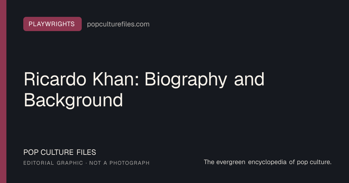 Editorial graphic for: Ricardo Khan: Biography and Background