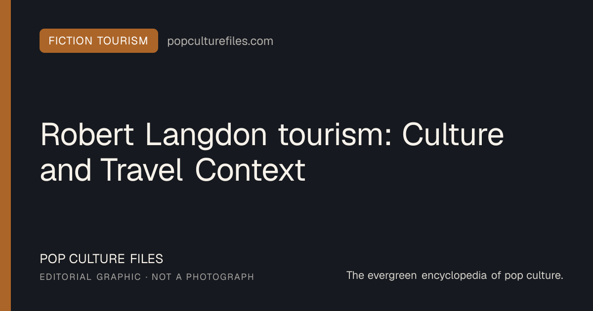 Editorial graphic for: Robert Langdon tourism: Culture and Travel Context