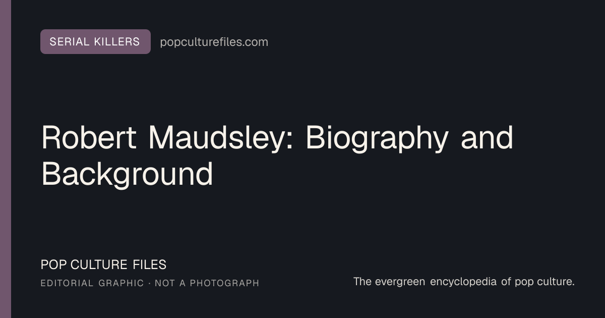 Editorial graphic for: Robert Maudsley: Biography and Background
