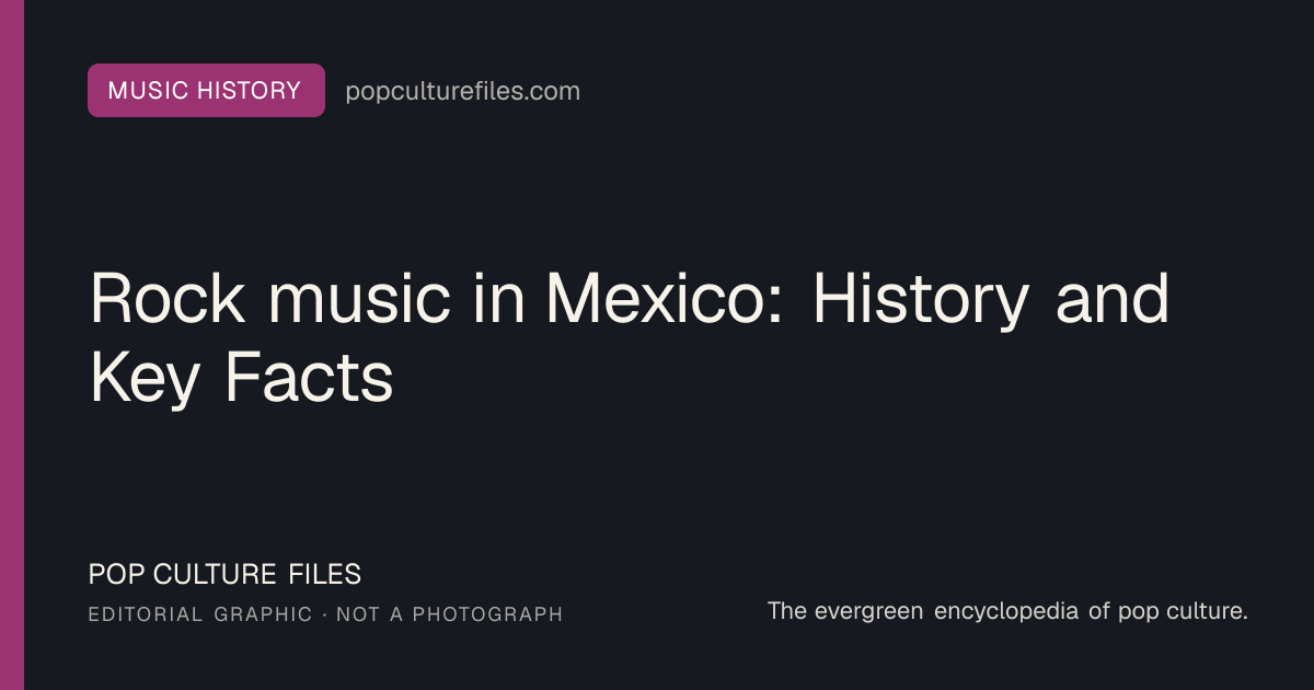 Editorial graphic for: Rock music in Mexico: History and Key Facts