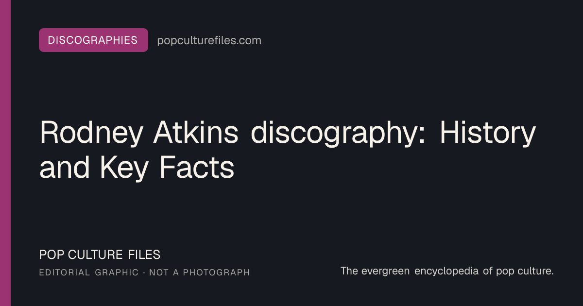 Editorial graphic for: Rodney Atkins discography: History and Key Facts