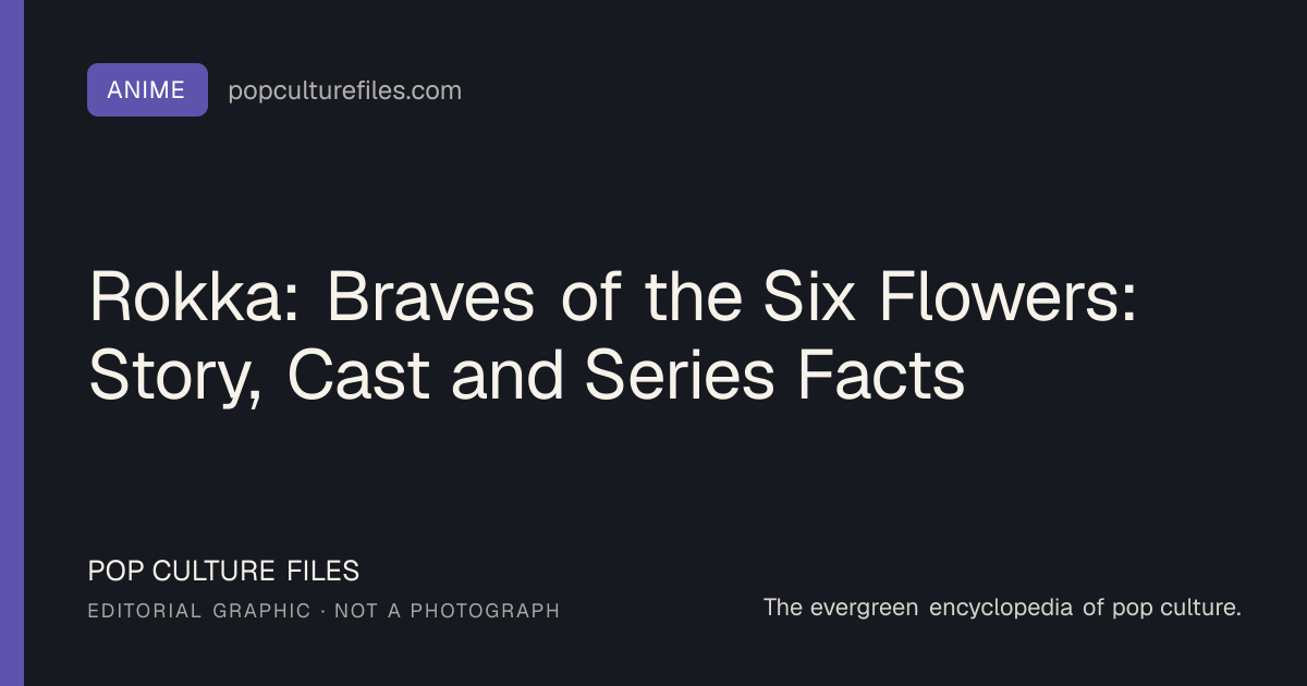 Editorial graphic for: Rokka: Braves of the Six Flowers: Story, Cast and Series Facts