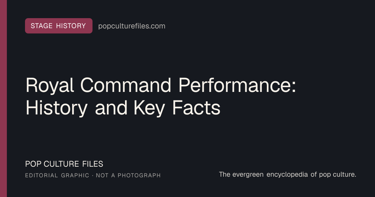 Editorial graphic for: Royal Command Performance: History and Key Facts