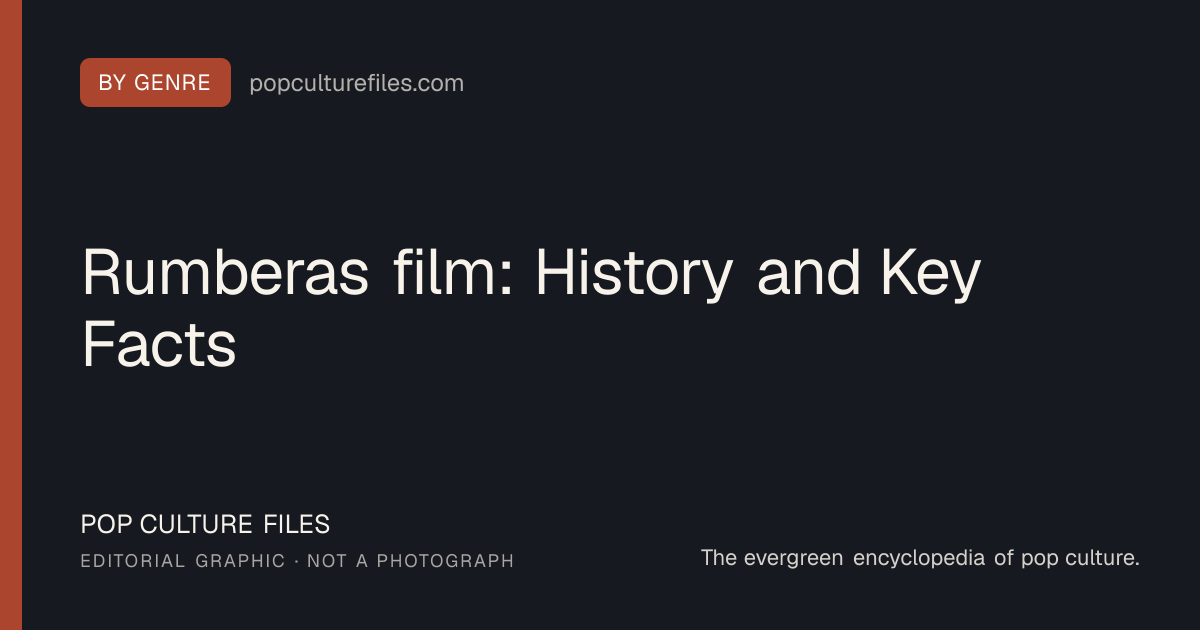 Editorial graphic for: Rumberas film: History and Key Facts