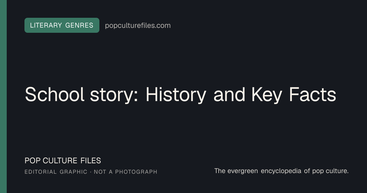 Editorial graphic for: School story: History and Key Facts