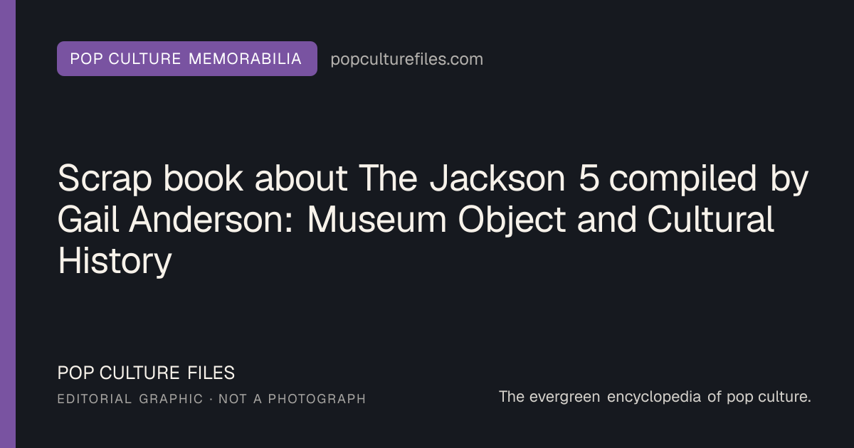 Editorial graphic for: Scrap book about The Jackson 5 compiled by Gail Anderson: Museum Object and Cultural History