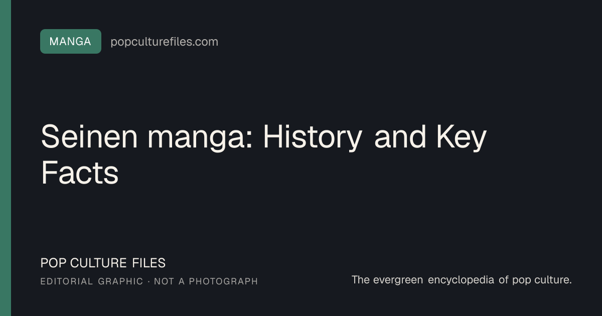 Original editorial graphic for Seinen manga: History and Key Facts