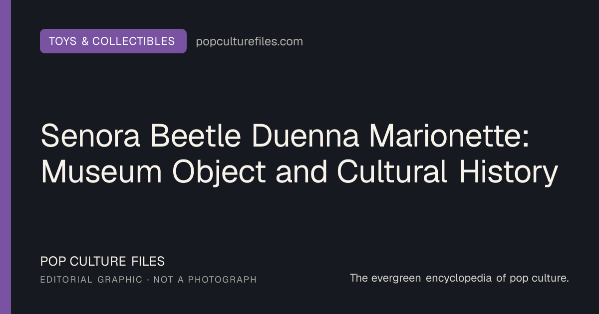 Editorial graphic for: Senora Beetle Duenna Marionette: Museum Object and Cultural History