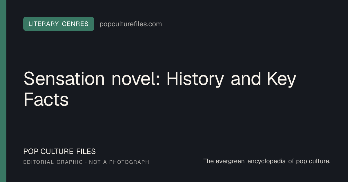 Editorial graphic for: Sensation novel: History and Key Facts