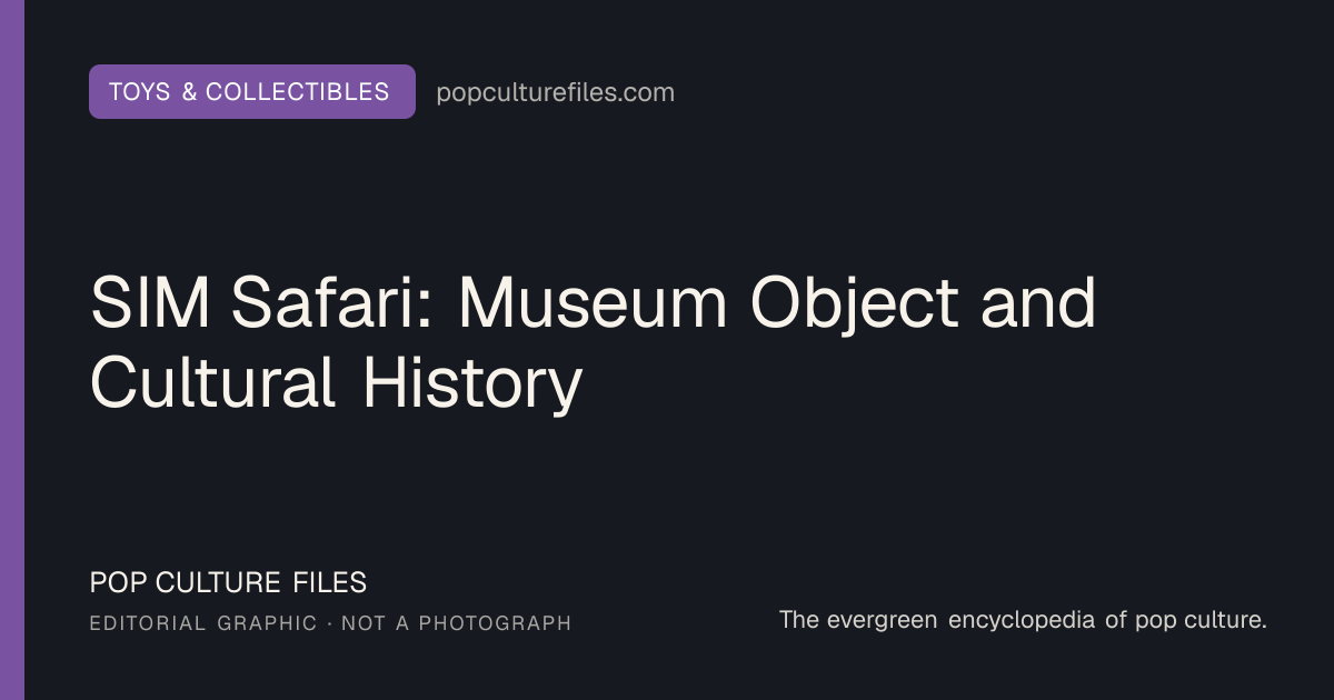 Editorial graphic for: SIM Safari: Museum Object and Cultural History