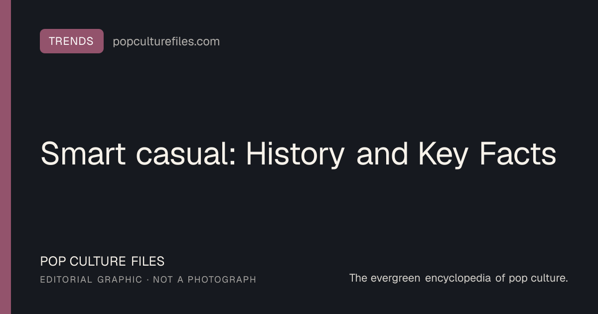 Editorial graphic for: Smart casual: History and Key Facts
