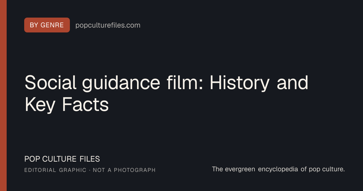 Editorial graphic for: Social guidance film: History and Key Facts