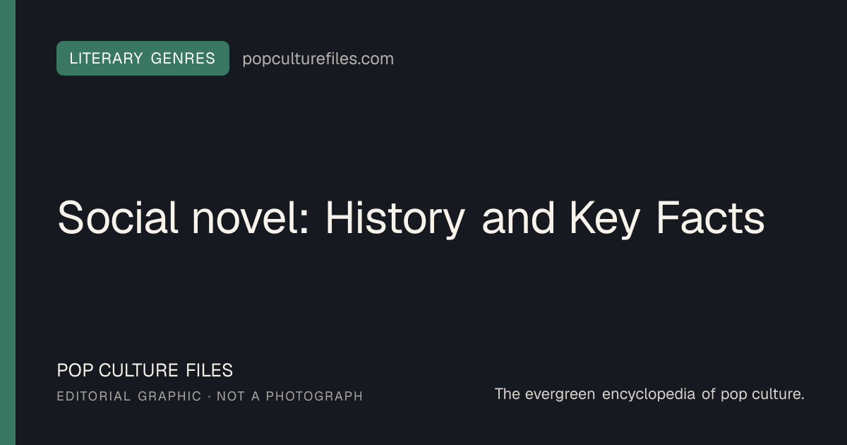 Editorial graphic for: Social novel: History and Key Facts