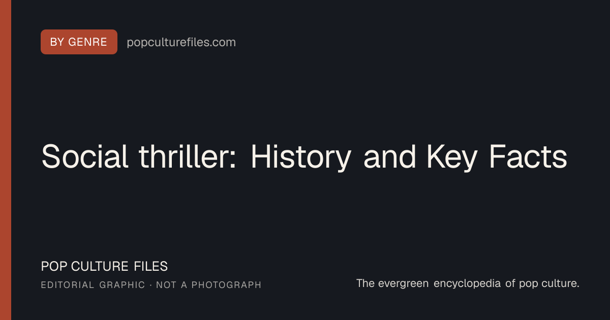 Editorial graphic for: Social thriller: History and Key Facts