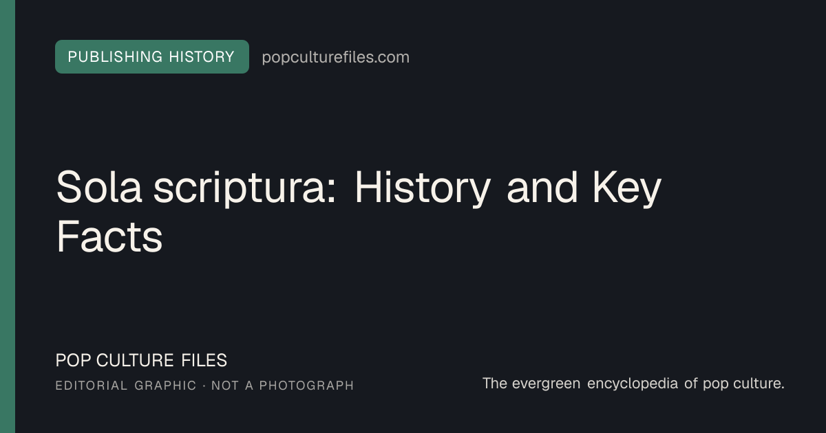 Editorial graphic for: Sola scriptura: History and Key Facts