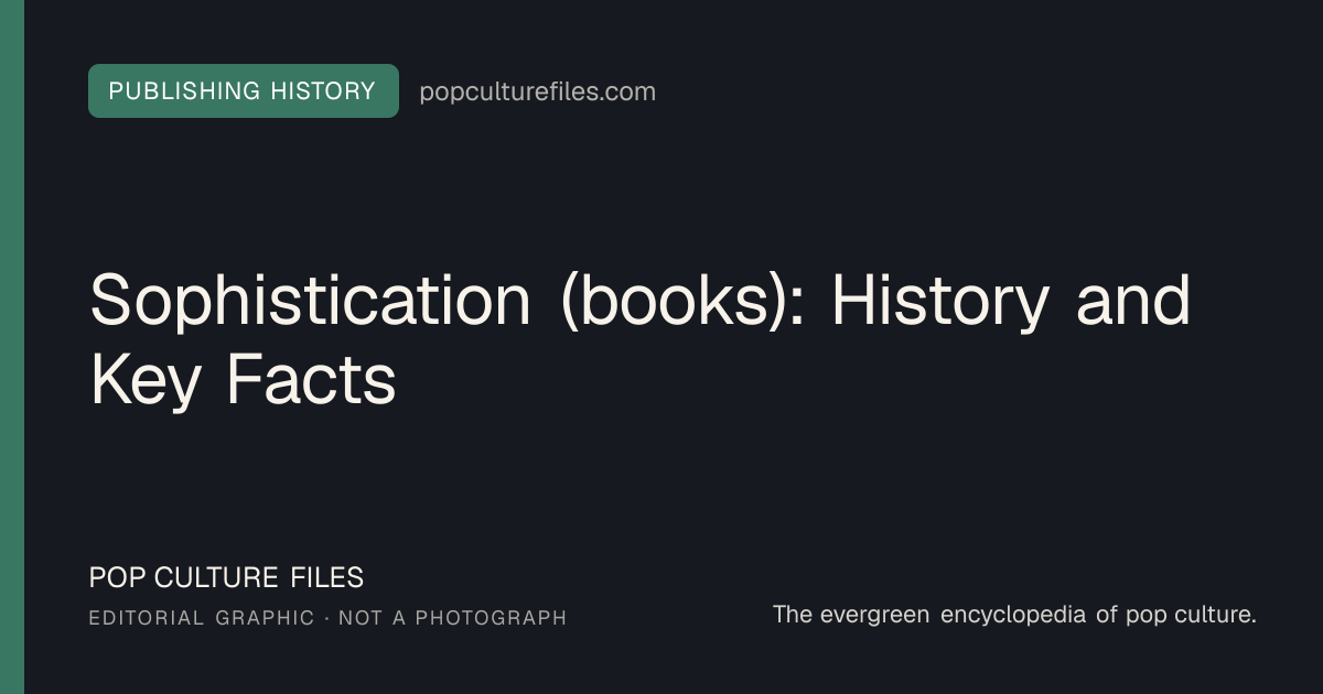 Editorial graphic for: Sophistication (books): History and Key Facts