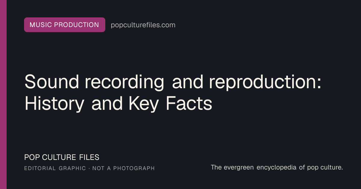 Editorial graphic for: Sound recording and reproduction: History and Key Facts
