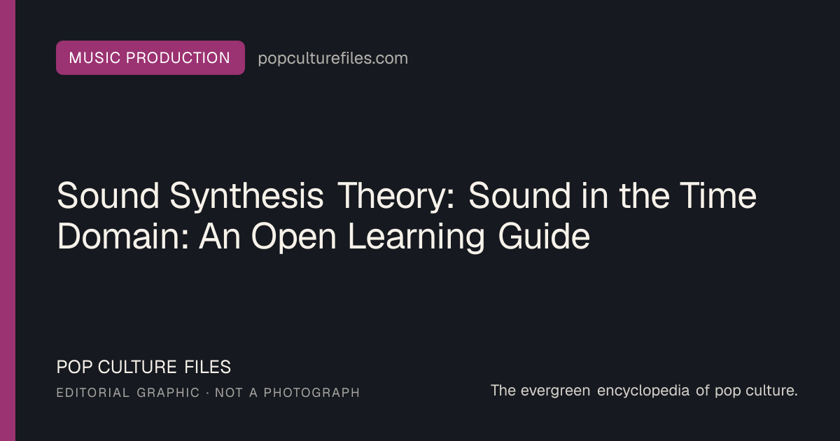 Editorial graphic for: Sound Synthesis Theory: Sound in the Time Domain: An Open Learning Guide