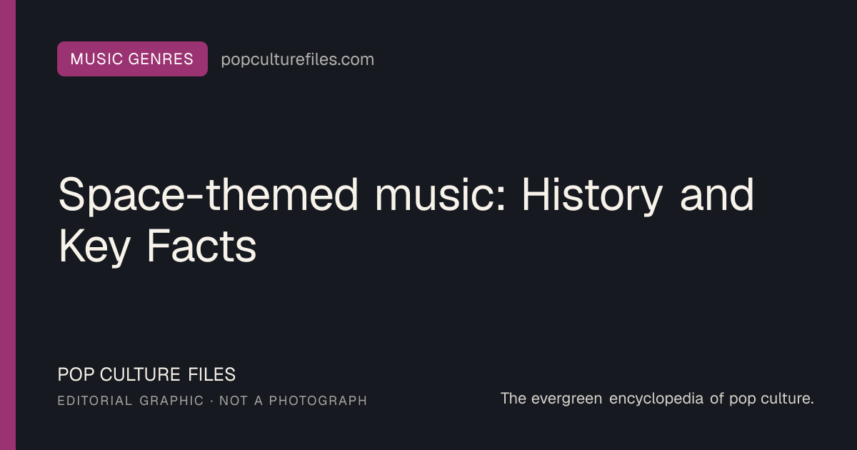 Editorial graphic for: Space-themed music: History and Key Facts