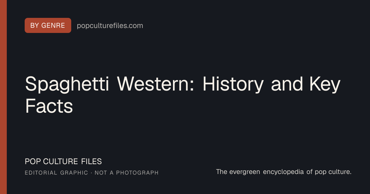 Original editorial graphic for Spaghetti Western: History and Key Facts