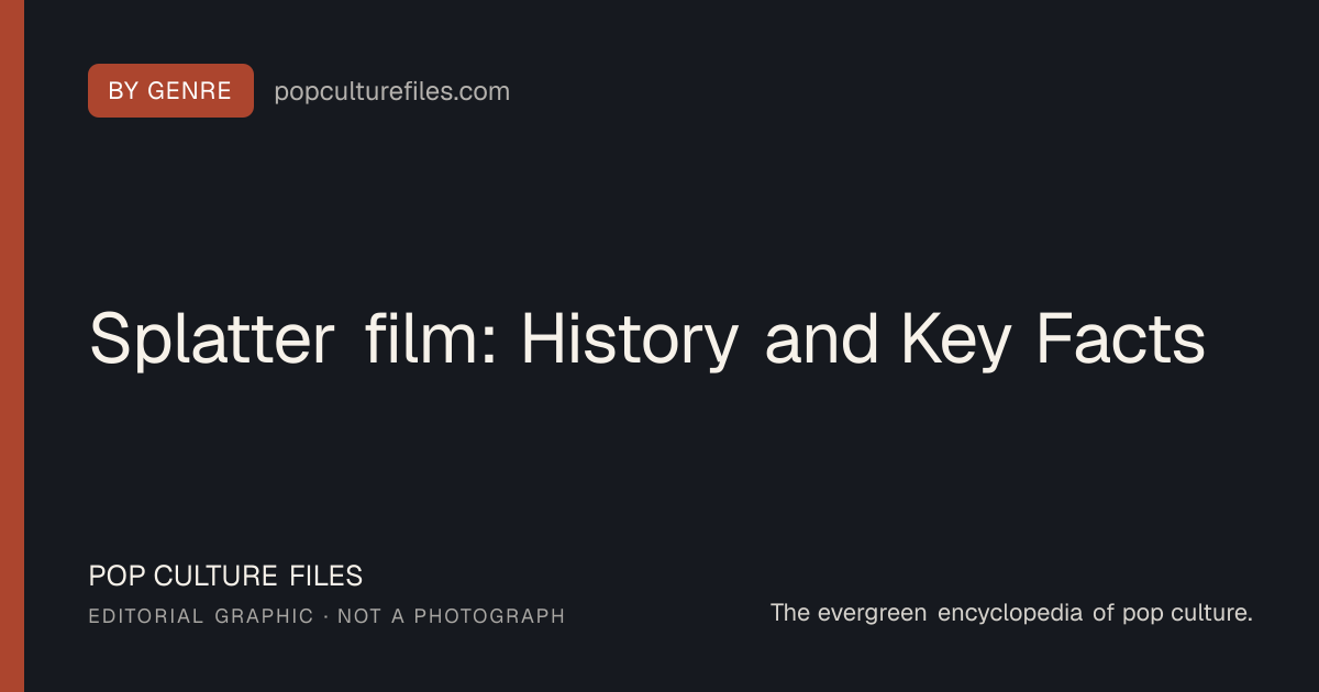 Editorial graphic for: Splatter film: History and Key Facts