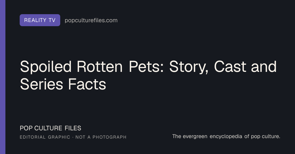 Editorial graphic for: Spoiled Rotten Pets: Story, Cast and Series Facts