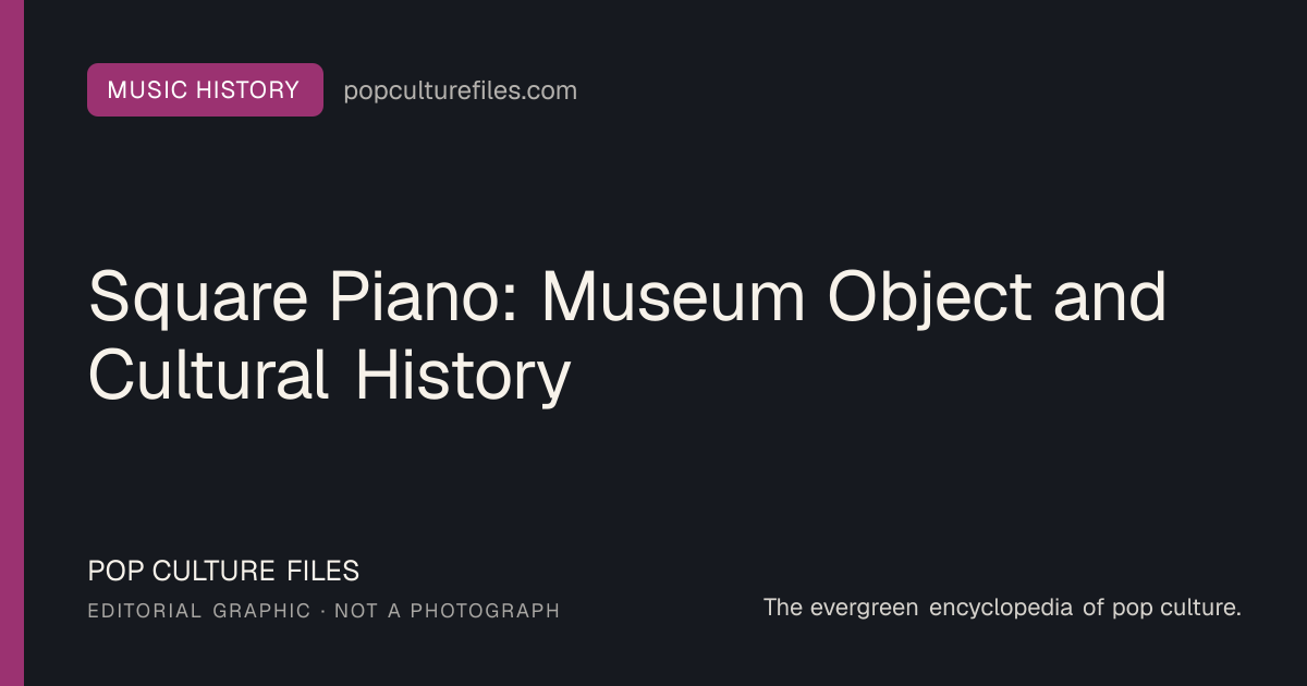 Editorial graphic for: Square Piano: Museum Object and Cultural History
