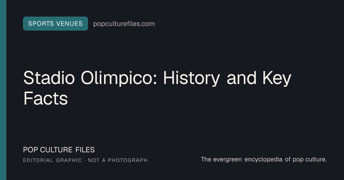 Editorial graphic for: Stadio Olimpico: History and Key Facts