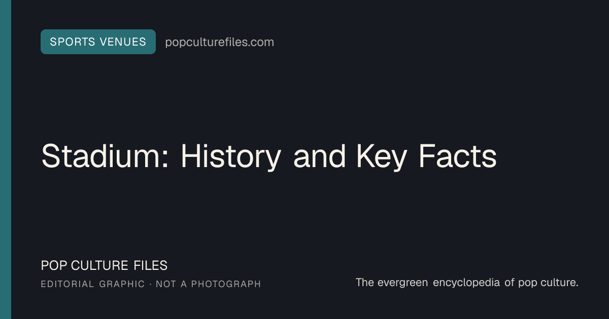 Editorial graphic for: Stadium: History and Key Facts