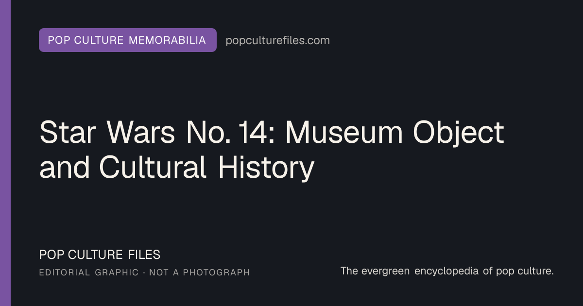 Editorial graphic for: Star Wars No. 14: Museum Object and Cultural History