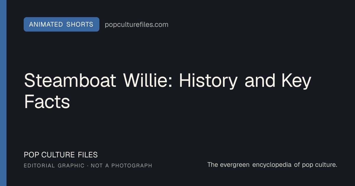 Editorial graphic for: Steamboat Willie: History and Key Facts
