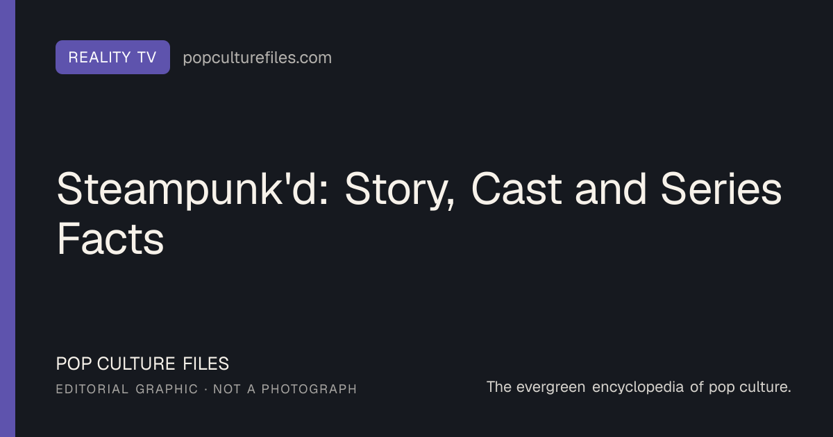 Editorial graphic for: Steampunk'd: Story, Cast and Series Facts