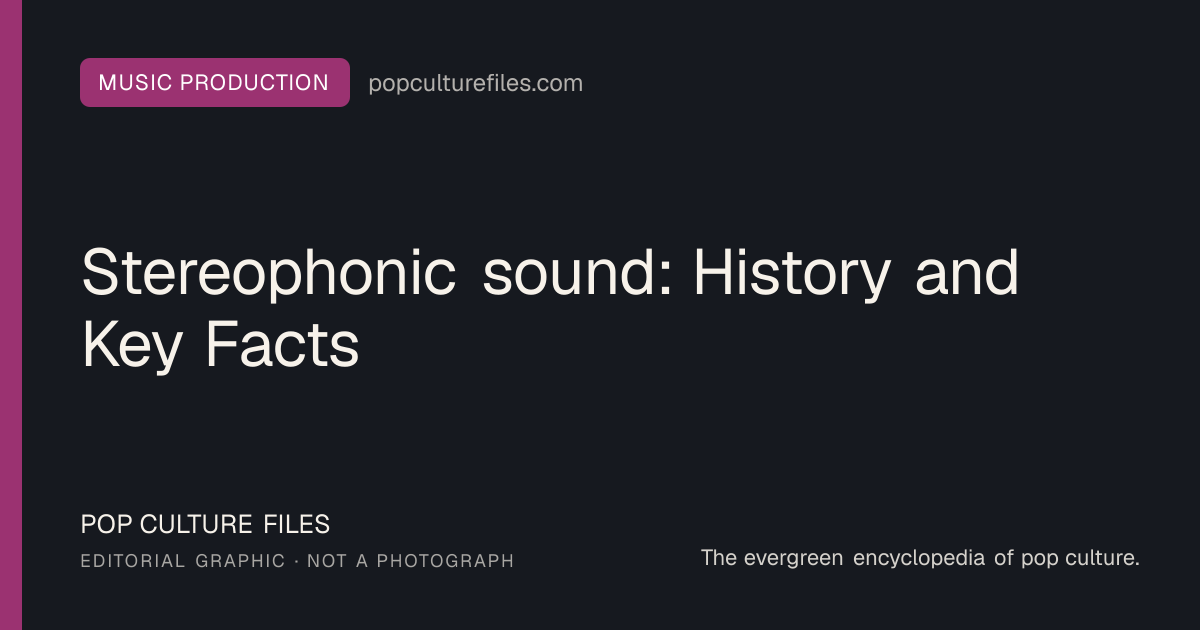 Editorial graphic for: Stereophonic sound: History and Key Facts